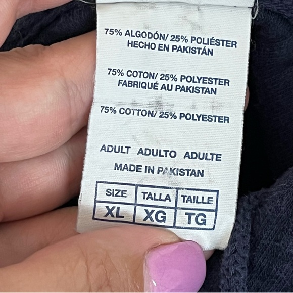 Delta Fleece Sweatshirt Adult XL Blue Y2K Bart Simpson Wutang Tupac Biggie - Picture 6 of 13